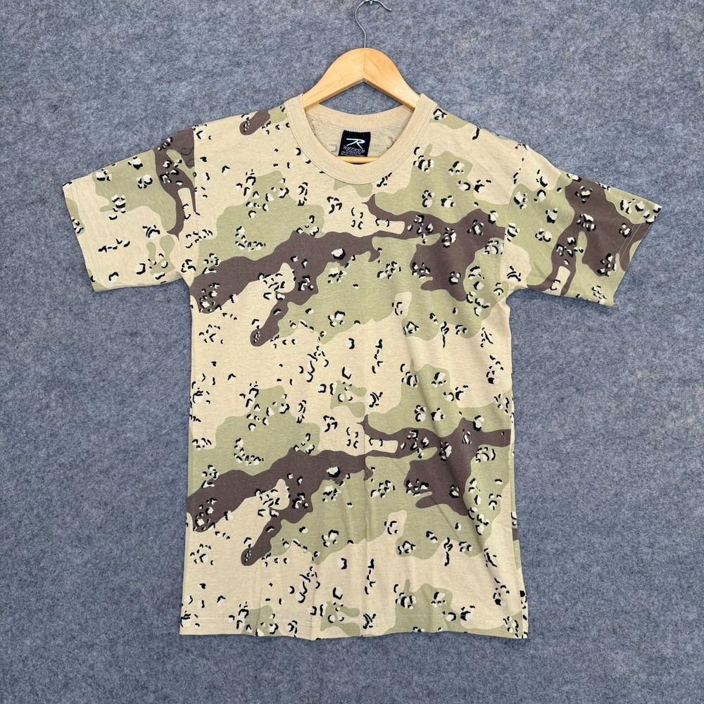 VTG Rothco Desert Storm Camo Shirt Mens Medium (fits Small)‎ 90s Chocolate Chip
